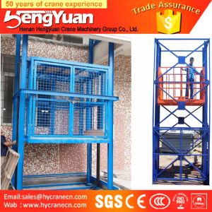 SJD model guide rail chain cargo lift
