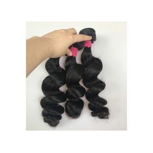 Peruvian Loose Wave Real Remy Human Hair Extensions No Shedding 100g / Bundle