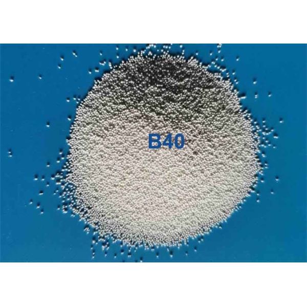 Iron Free Zirconia Beads Abrasive Media Blasting B40 250 - 425 μM For Metal