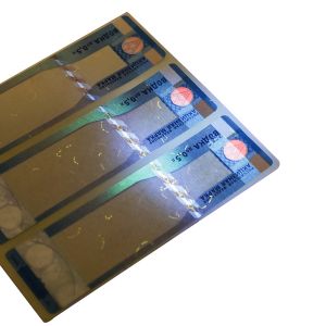 Custom Rectangle Security Stickers With Serial Number And Glossy Finish