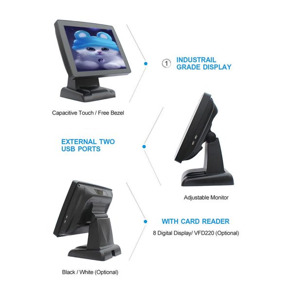 Windows 715 Inch Retail EPos Systems Full Flat Hospitality For Pos Solution
