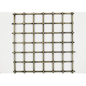 Antique Brass Furniture Cabinet Architectural Stainless Steel Wire Mesh 5.5mm