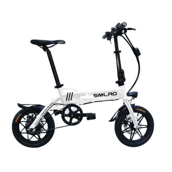 Buy White Cool 14 Inch Electric Bike , Brushless Electric Bike Removable Batteries at wholesale prices