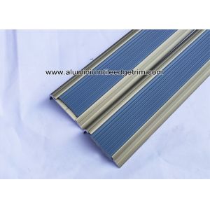 Economic Aluminum Step Edging / Nosing For Stair Tread Matt Champagne NLP8.0