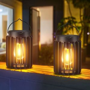 Quality Waterproof Hanging Solar Flame Lantern with LED Lighting Technology and Auto On/Off 8-12 Hours Charging Time for sale