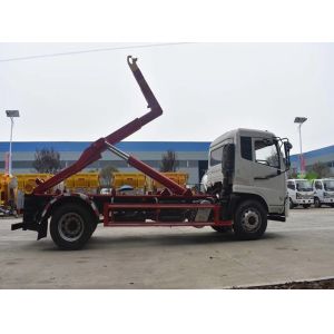 Dongfeng 5 Ton Hydraulic Lifter Hook Lift Waste Roll on Roll off Dumpster Truck