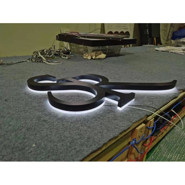 Hot selling custom sign outdoor advertising logo 3d backlit metal store letter