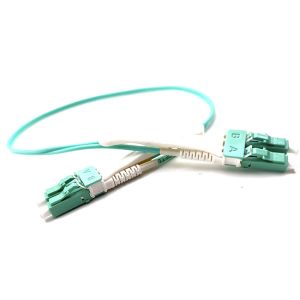 Duplex 3.0mm 2.0mm PVC LSZH LC PC Multimode OM3 Polarity Switchable Uniboot