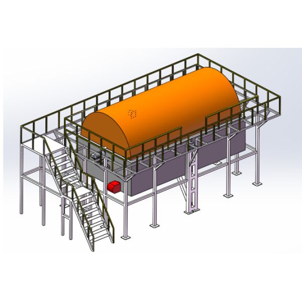 PLC Control Rotational Molding Machine With Direct / Indirect Mold Cooling