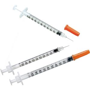 Medical Grade Disposable Plastic Insulin Injection Syringe Needle With PE Poly