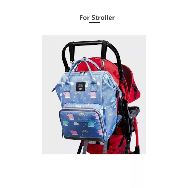 Waterproof Large Capacity Maternity Diaper Bag Mommy Bag Multifunctional Nappy Backpack With Stroller Strap For Mom&Dad
