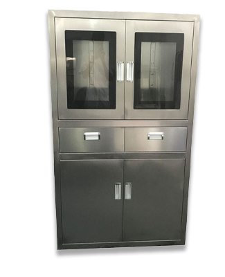 Free Standing Hospital Cabinet Instrument Cupboard Laboratory Use Hygienic Cabinet