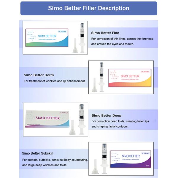 Cross linked hyaluron acid ha derma filler nose augmentation lip filler