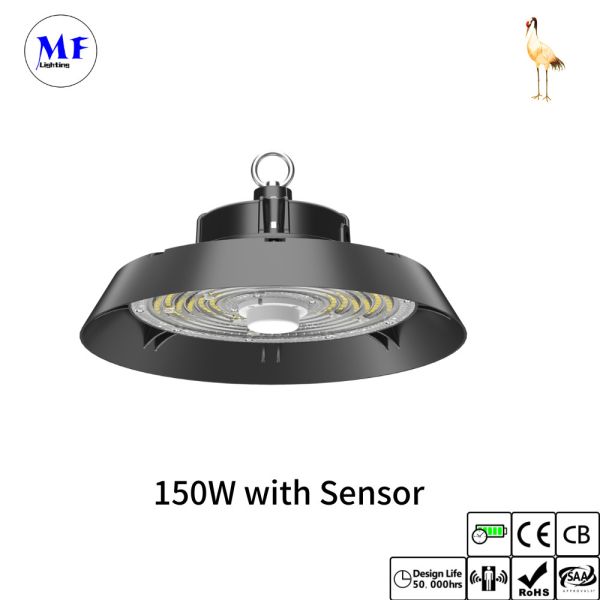 IP66 100-300W UFO LED High Bay Light With Emergency Kit For Shipyard Shopping