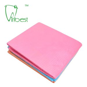 Disposable Dental Protective Wear , Waterproof Dental Patient Bibs With Tie