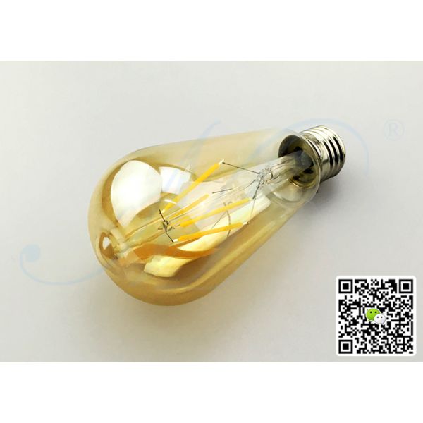 CE RoHS FCC SAA Approved High Quality ST64 Edison LED Bulb E26 E27 B22 4W AC220-240V Shop Light Warm White Cold White