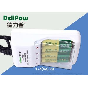 Compact Design 1000mAh Rechargeable Battery Kit Nimh 4 AA Delipow