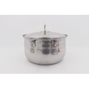 18cm Multi Functional Boiling Stock Pot Rolled Edge With Steel Cover