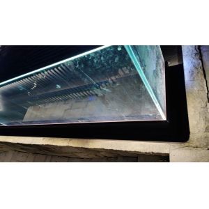 Frameless Design Aluminum U Channel Glass Railing with LED Light for Modern