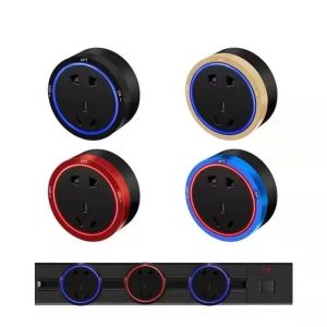 Quality Electrical Outlet Connection Function Aluminum Wall Track Socket with 32A Rated Current for sale