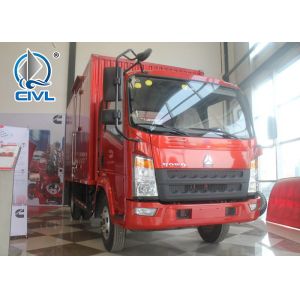 China HOWO 4T Light Duty Commercial Trucks Commercial Box Truck ISO on sale