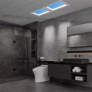 Multi Scene White Faux Skylight Lighting Recessed 6500k 110VAC 8000lm