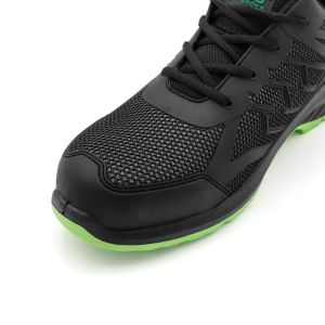 KPU Black Mesh Boots Industrial Breathable Steel Toe Sneakers S3