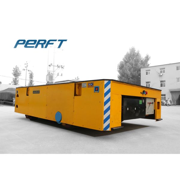 Ladle Battery Powered Transfer Carts In Industrial Workshop Cement Floor