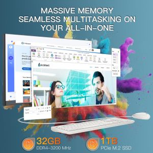 27 Inch UHD Resolution TF Gaming All-in-One Computer Monitor, 4K IPS Panel 144Hz