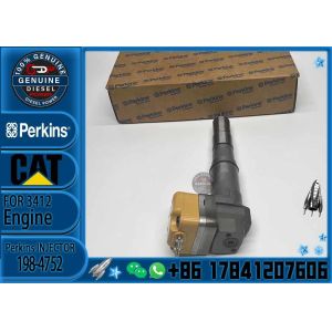 1734059 1747527 Excavator Spare Parts diesel fuel injector 2321173 173-4059 174-7527 198-4752 for CAT 3408 3412 E Diesel
