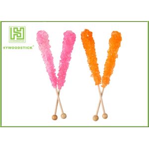 Fashion Rock Candy Swizzle Sticks , Bamboo Lollipop Sticks Bulk Placking
