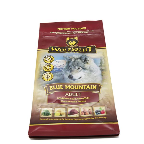 5kg Plastic Side Gusset Recycle Dog Food Bags 180 micron Gravure Printing