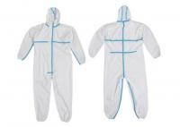 Buy Chemical Resistant  Disposable Microporous Protective Suit With Hood at wholesale prices