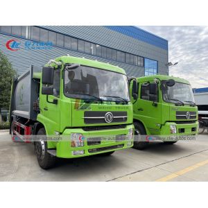 210HP 14cbm Refuse Collection Truck With Double Operation System