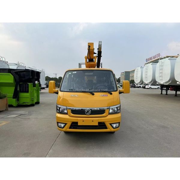 Factory Low Price Customized DFAC Double Cabin High Altitude Operation Truck Telescopic Boom Bucket Aerial Work Platform Truck