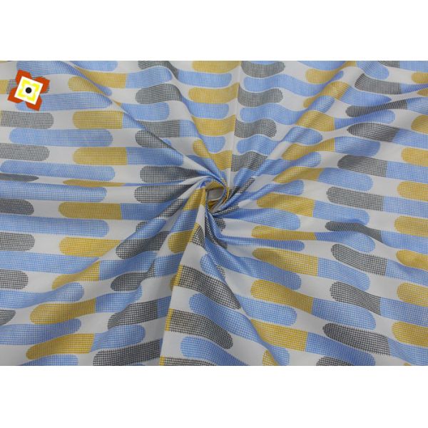 Off White Yellow Bedding Mattress Quilting Fabric Warp Knitted Dustmite Proof