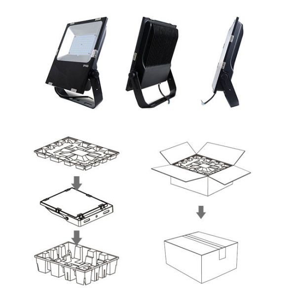 Weatherproof 70 Watt Outdoor LED Flood Lights 4500K For Warehouses