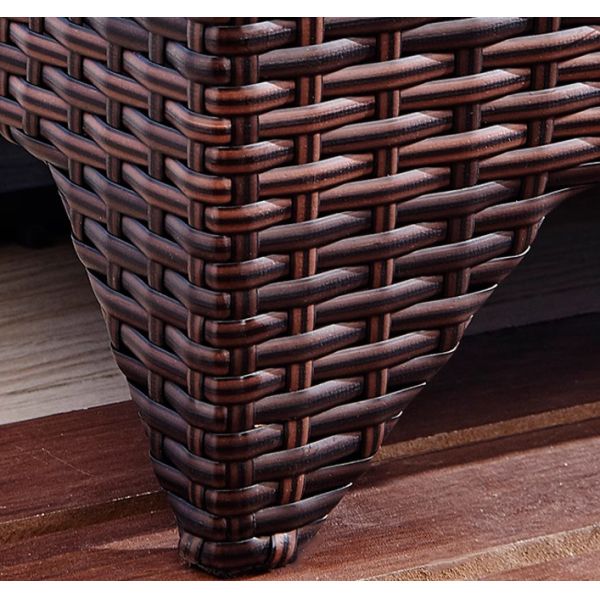 Single Rattan Garden Sofa Chair Waterproof Nordic Modern Terrace Combination