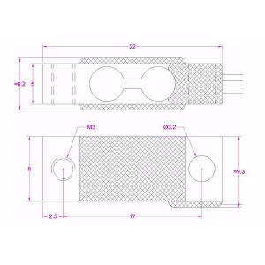 Mini load cell 5kg micro load sensor 50N miniature weight sensor 10 lb