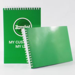 Spiral Softcover Notebook Glossy Custom Notepad Printing Online for Promotion