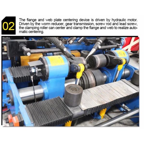 4kW Pump Station H Beam Welding Line / Automatic Welding Production Line