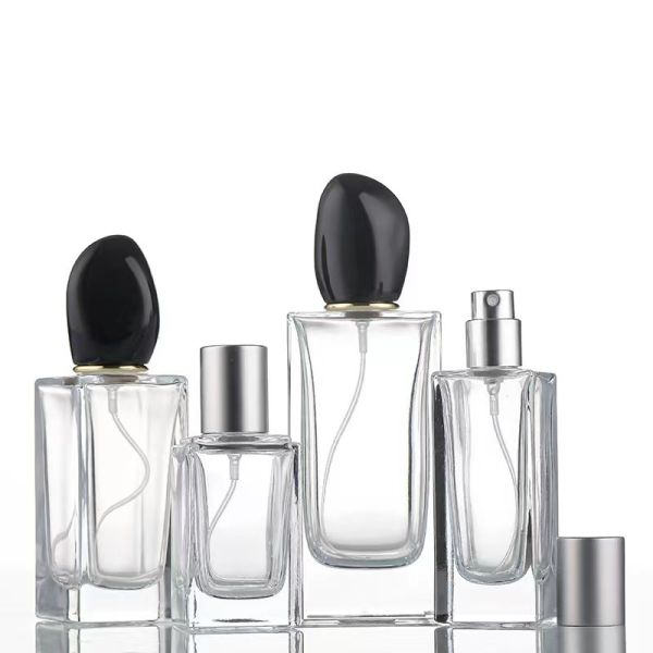 Round / Square / Oval / Rectangle Plastic Cosmetic Bottles In White Transparent