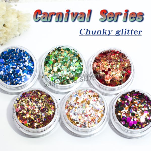 Bulk Polyester Holographic Polyester Glitter Powder Loose Sequin For Tumbler