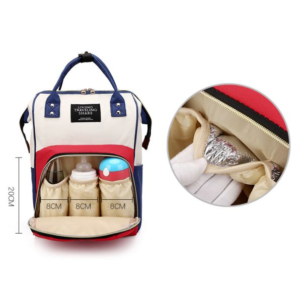 Buy Multifunctional Mommy Diaper Bag Backpack Large Capacity Waterproof at wholesale prices