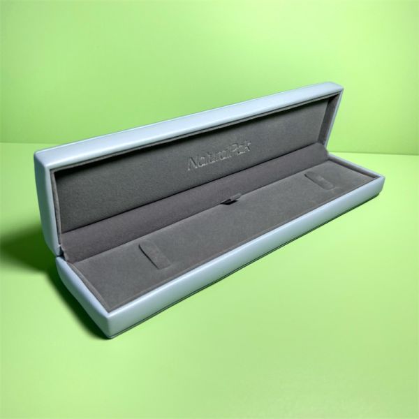 High End Fancy PU Wrapped Original Design Jewelry Box Custom Logo Jewelry Bracelet Box Ring Earring Bangle Necklace Packaging