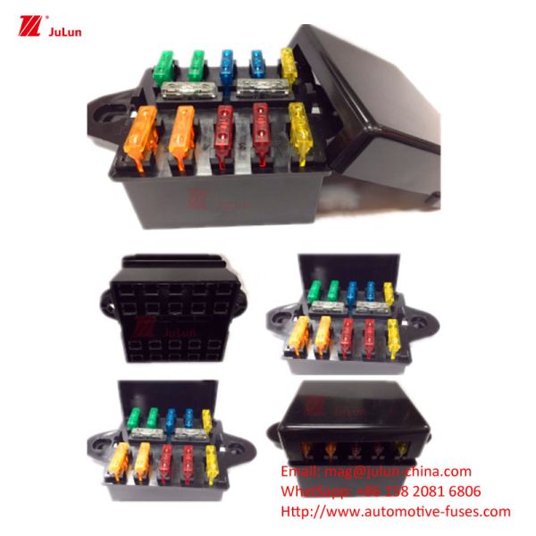 Car Multi-way Fuse Box Car Fuse Seat Electric Car Fuse Safety Piece High Power Safety Seat 30A-500A Nylon Plastic One/bi