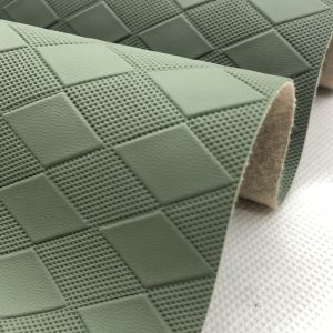 Diamond Square Grain Pattern PVC Leather 34 Colors Available with 1000 Yards MOQ