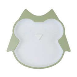BPA Free Infant Silicone Feeding Plate Waterproof With Suction Bottom