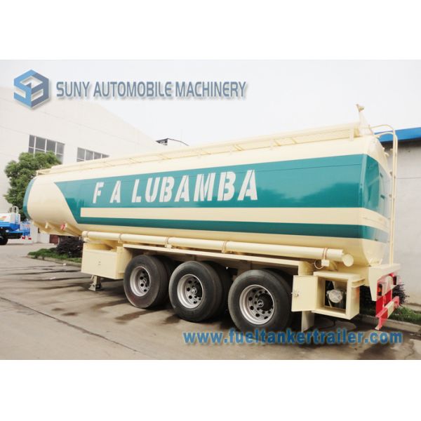 Buy Customized Mechanical Semi Tractor Trailer , 42000 Liters Chemical Tank trailer at wholesale prices