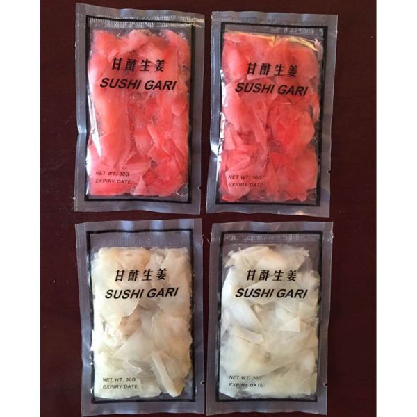 Water Preservation Process Sweet Pickled Sushi Ginger in Bulk for Japanese Delicacies